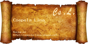 Csepela Lina névjegykártya